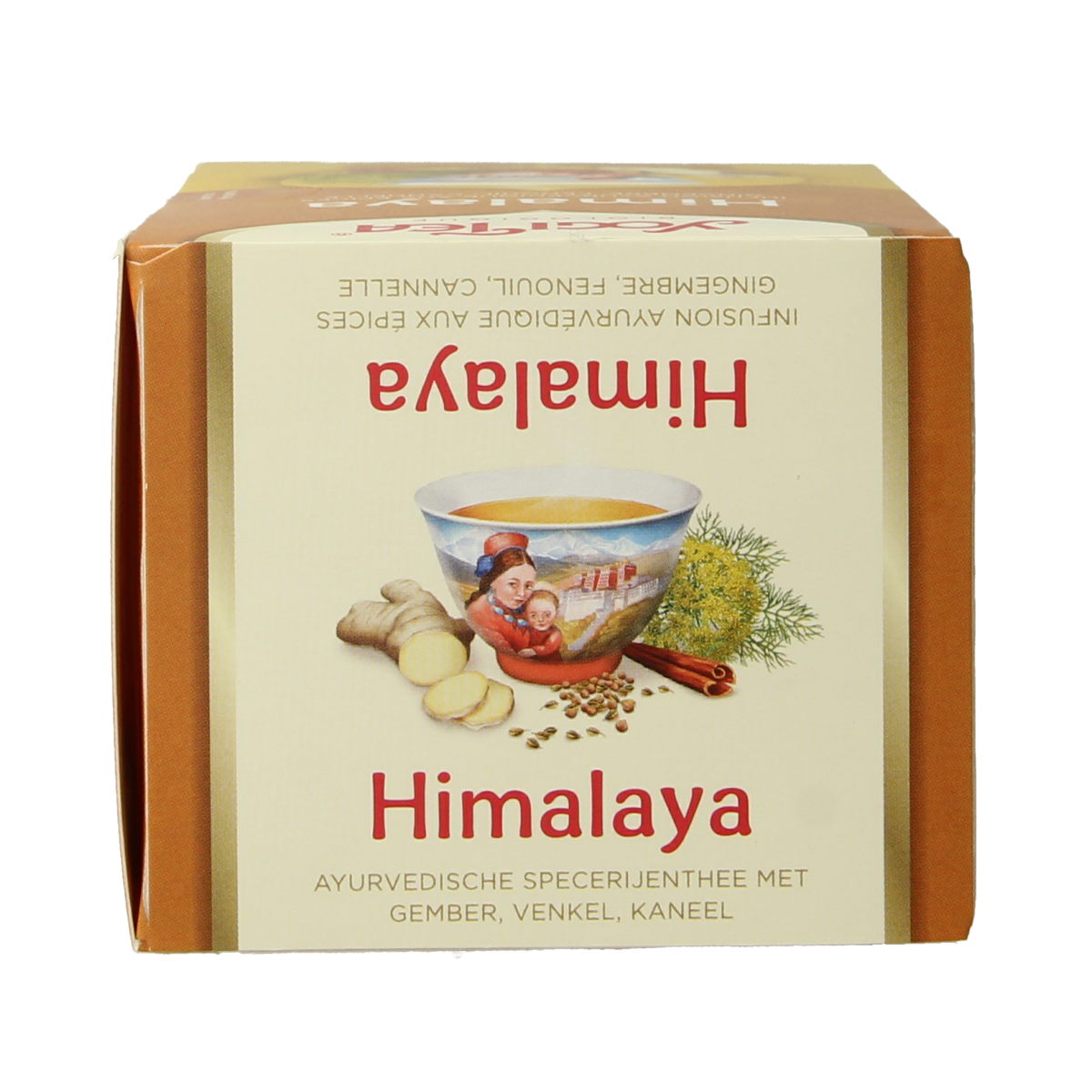 Yogi Tea Himalaya bio herbal tea box with 17 tea bags, featuring natural ingredients and eco-friendly packaging.