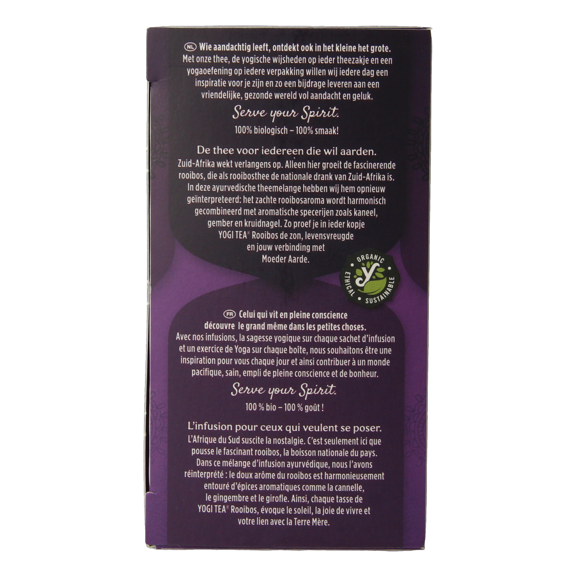 Yogi Tea Rooibos bio tea bags, organic herbal tea, 17-count box, natural caffeine-free beverage.