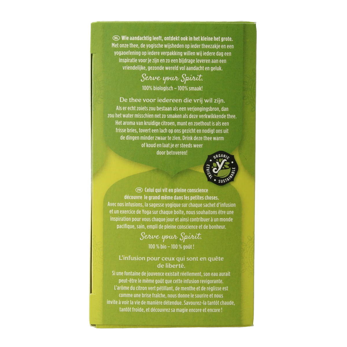 Yogi Tea Lime Mint bio tea packaging with 17 tea bags, featuring fresh lime and mint flavor in a natural tea blend.