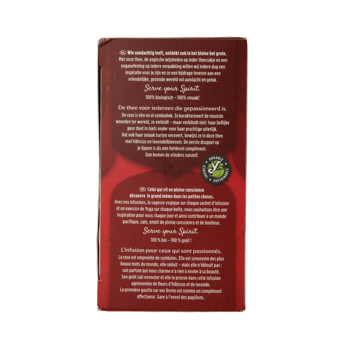 Yogi Tea Rose bio with 17 tea bags, featuring floral rose flavor and herbal blend in a colorful package.