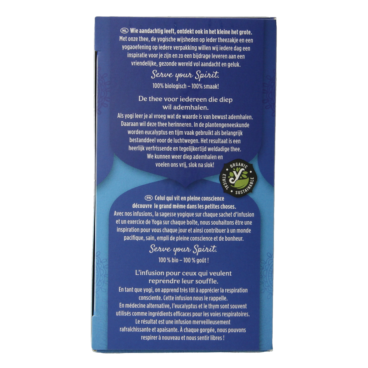 Yogi Tea Breathe Deep bio tea box with 17 tea bags, featuring herbal blend for respiratory support and relaxation.