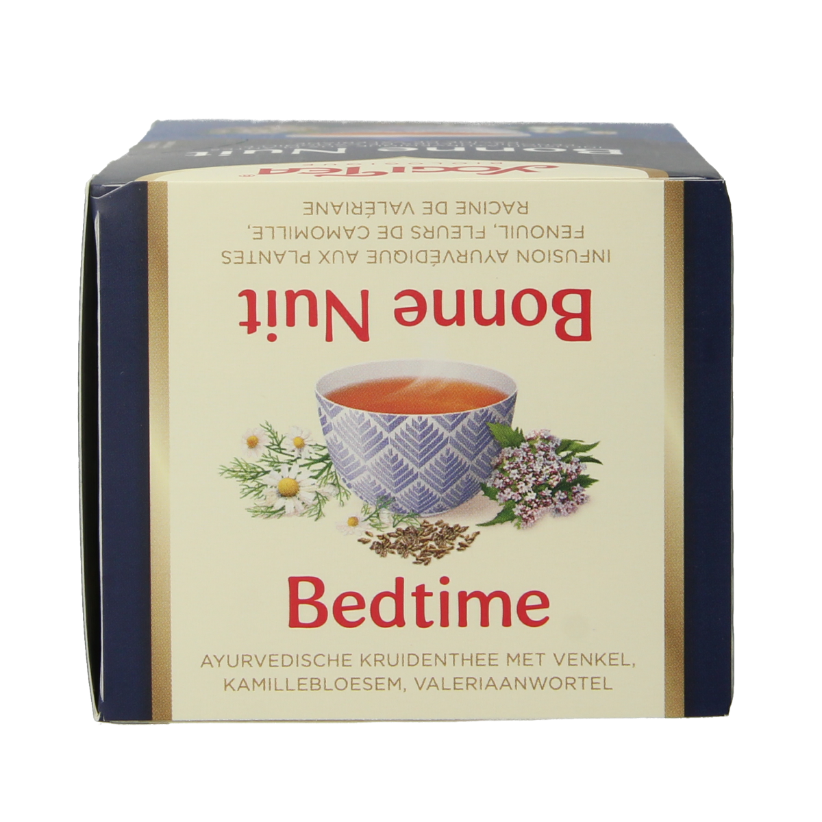 Yogi Tea Bedtime bio 17.00 tea bags in a box, featuring herbal tea with calming ingredients for relaxation.