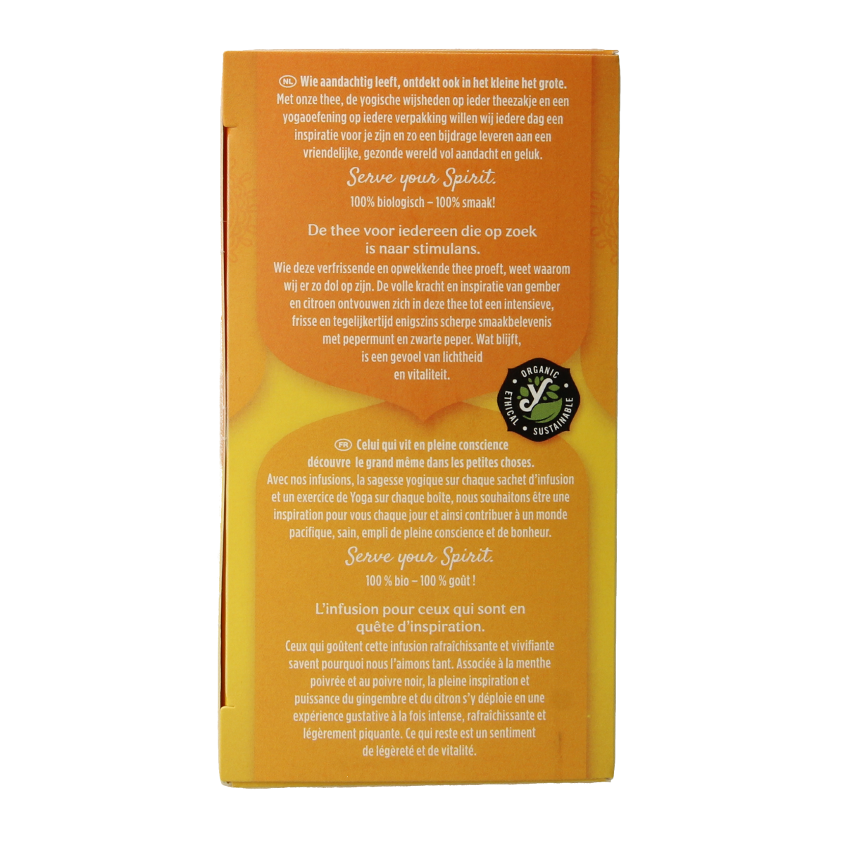Yogi Tea Ginger Lemon Munt organic tea in a box with 17 tea bags, featuring fresh ginger, lemon, and mint flavors.