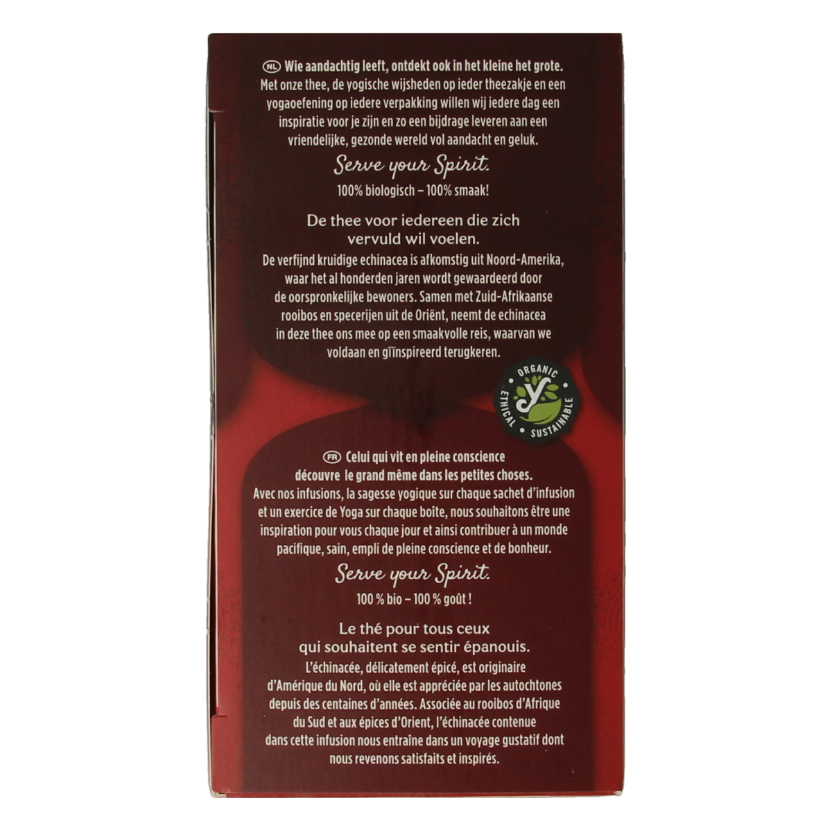 Organic Yogi Tea Echinacea with 17 tea bags, natural herbal infusion for immune support, in a colorful packaging.