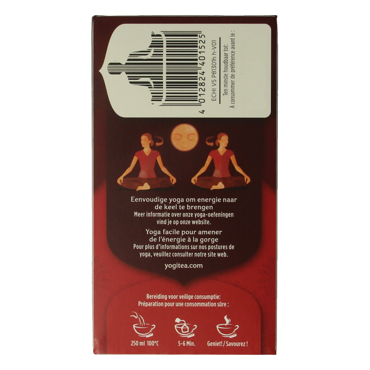 Organic Yogi Tea Echinacea with 17 tea bags, herbal tea product featuring fresh, natural ingredients in a tea package.