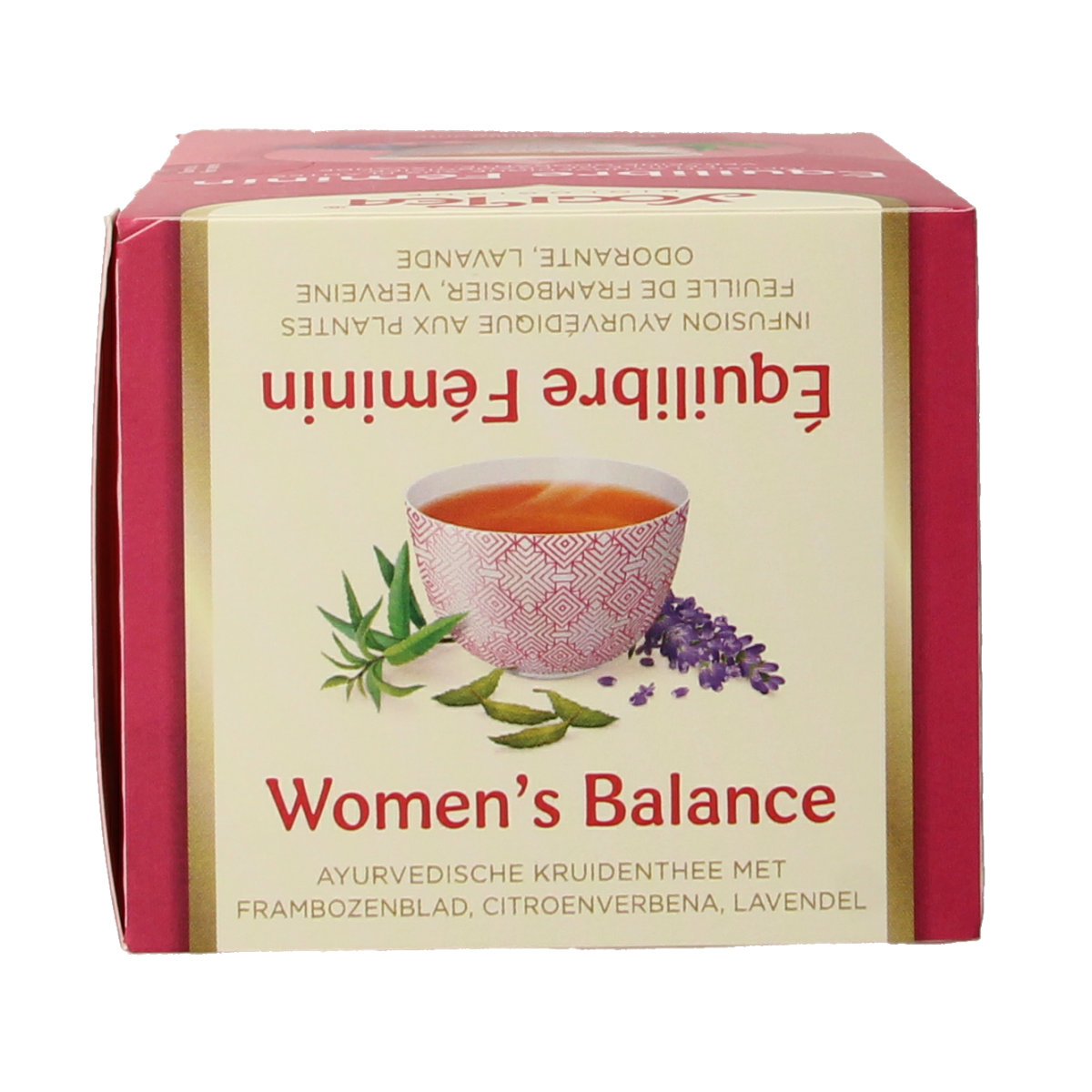 Yogi Tea Women's Balance Bio tea box with 17 organic tea bags featuring herbal blend for harmony and well-being.
