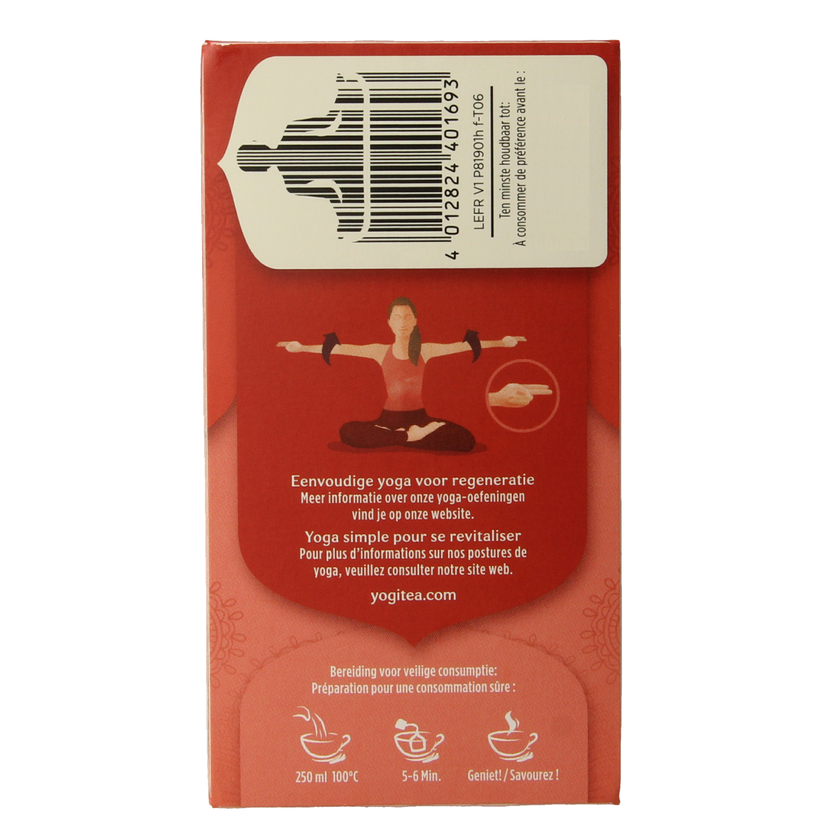 Yogi Tea Heartwarming bio tea box with 17 tea bags, featuring herbal blend packaging with vibrant design and product details.