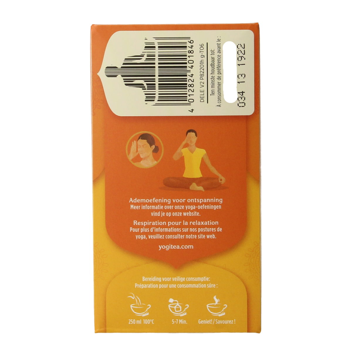 Yogi Tea Detox with lemon bio in a box of 17 tea bags, natural herbal tea for detox and refreshment.