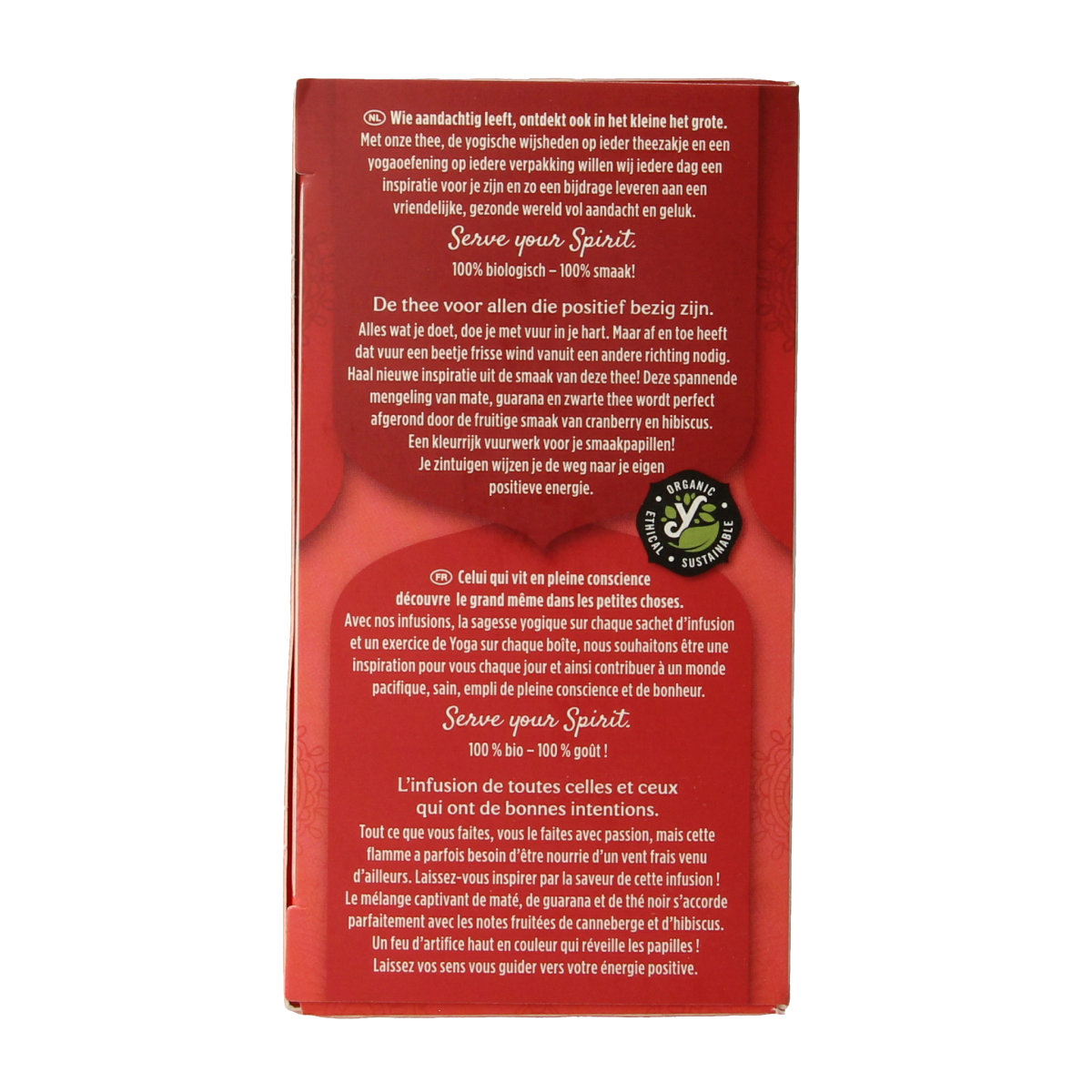 Yogi Tea Positive Energy bio tea box with 17 tea bags, featuring herbal blend for natural energy and wellness.