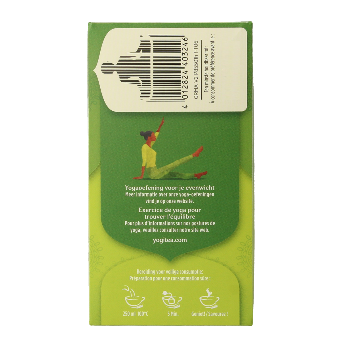 Yogi Tea Green Matcha Lemon bio tea bags, fresh green tea with lemon flavor in a box of 17 sachets.