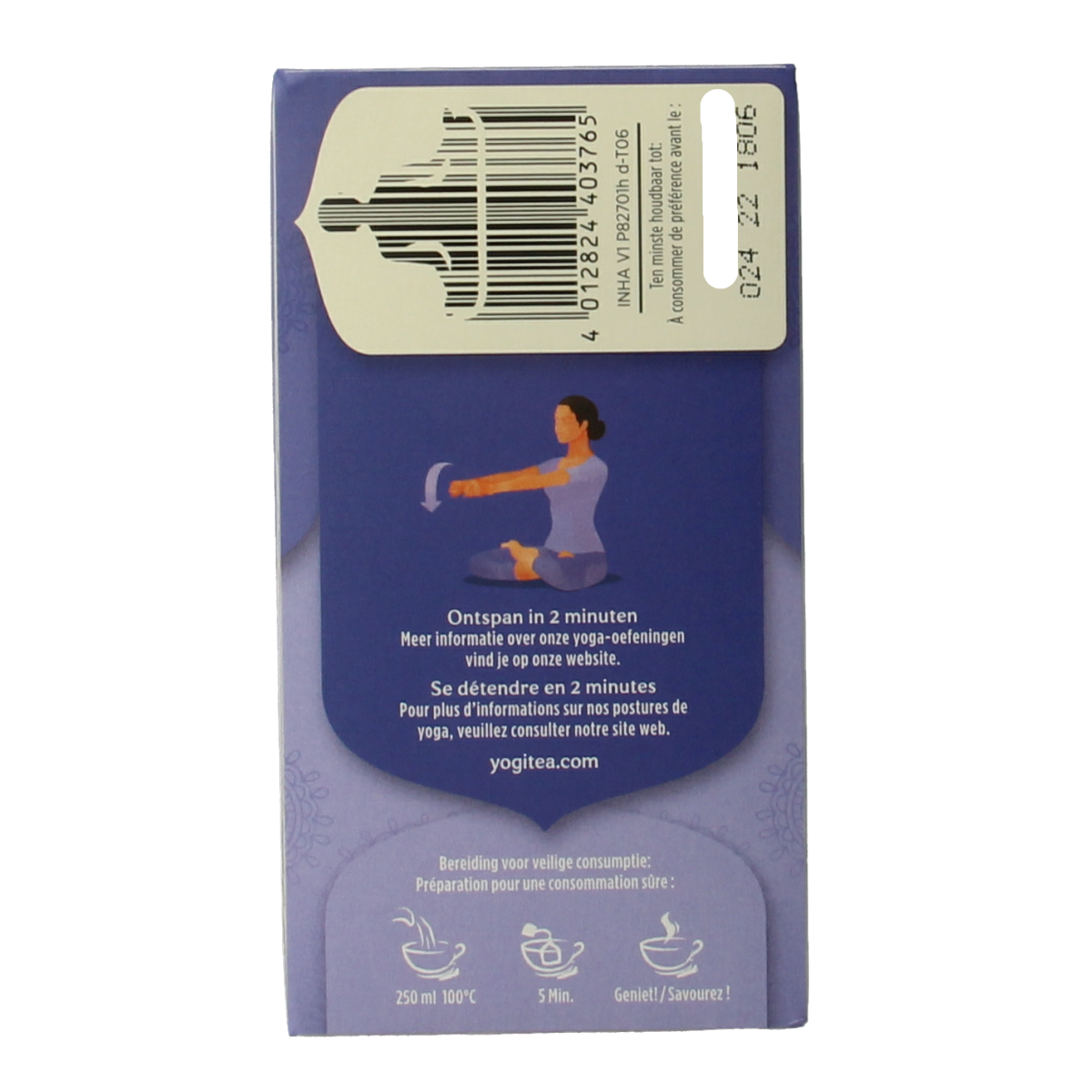 Yogi Tea Inner Harmony bio tea box with 17 organic tea bags, featuring herbal blend for relaxation and balance.