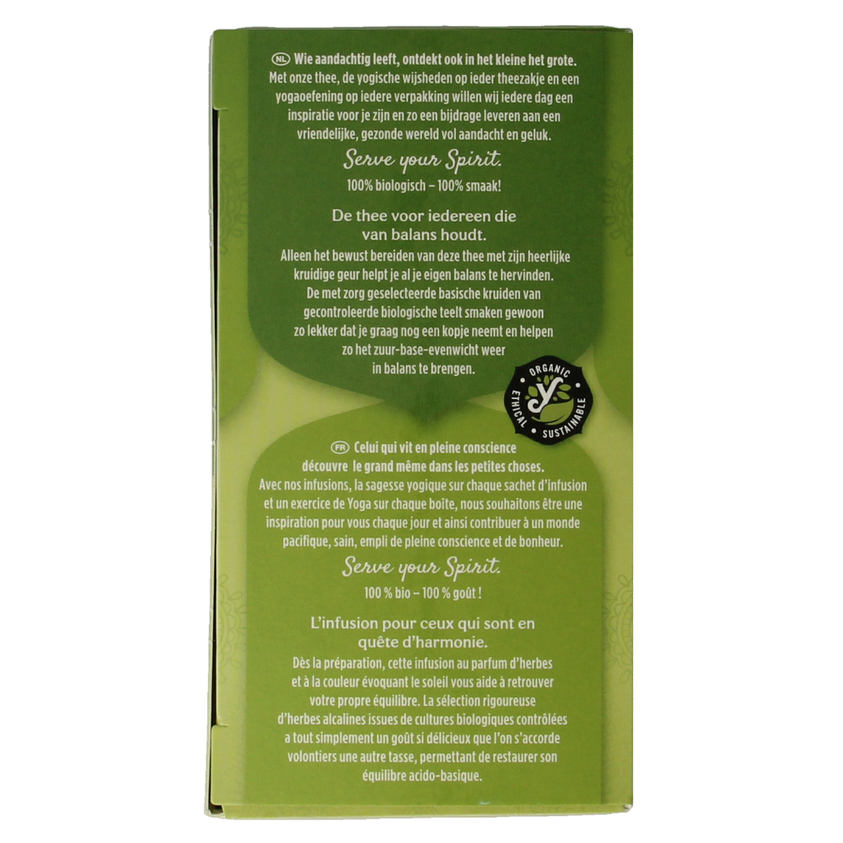 Yogi Tea PH Balance bio tea in a box with 17 tea bags, featuring herbal ingredients for balancing pH levels.