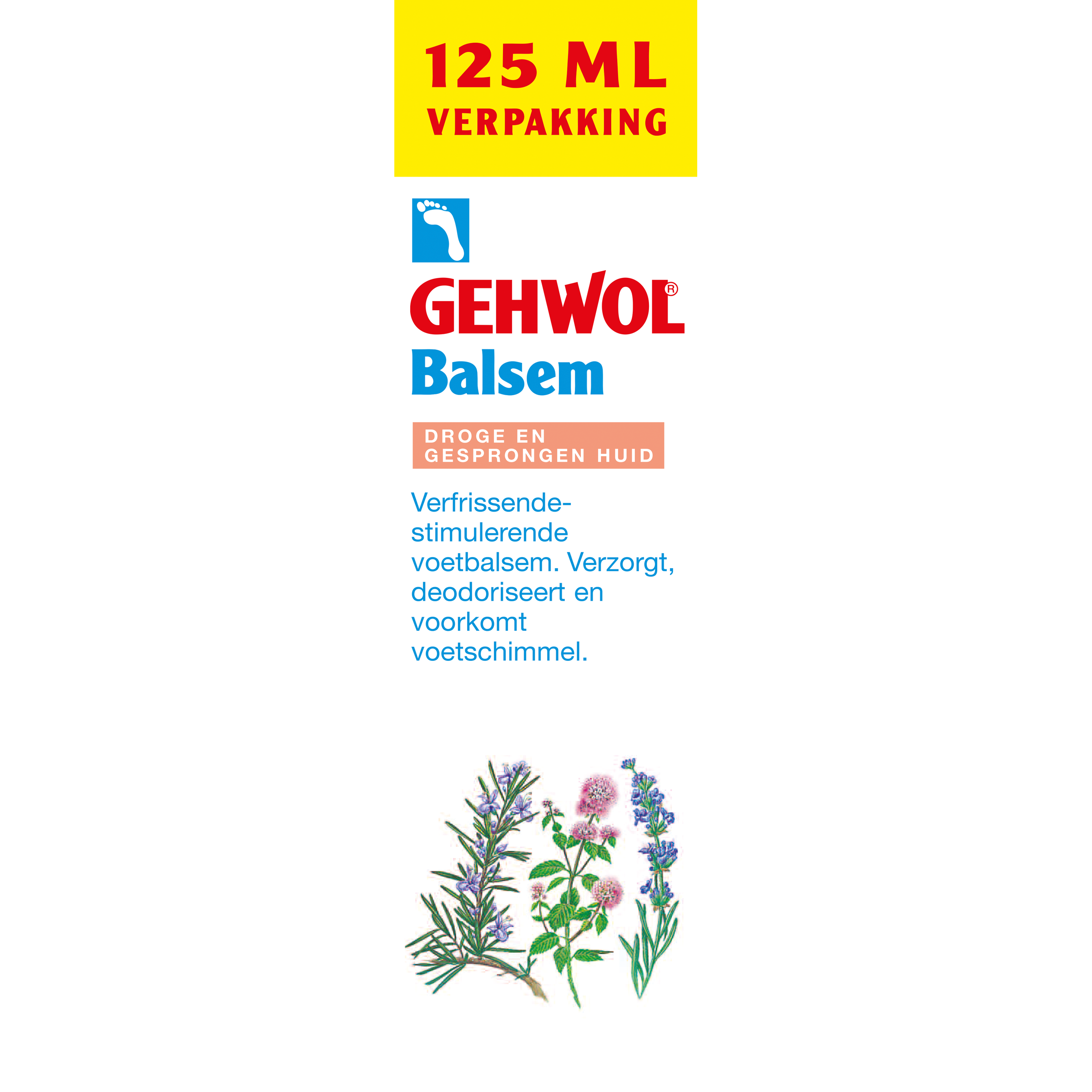 Gehwol Balsem droge gesprongen huid, 125ml, voetverzorgingsproduct for dry, cracked skin on feet.