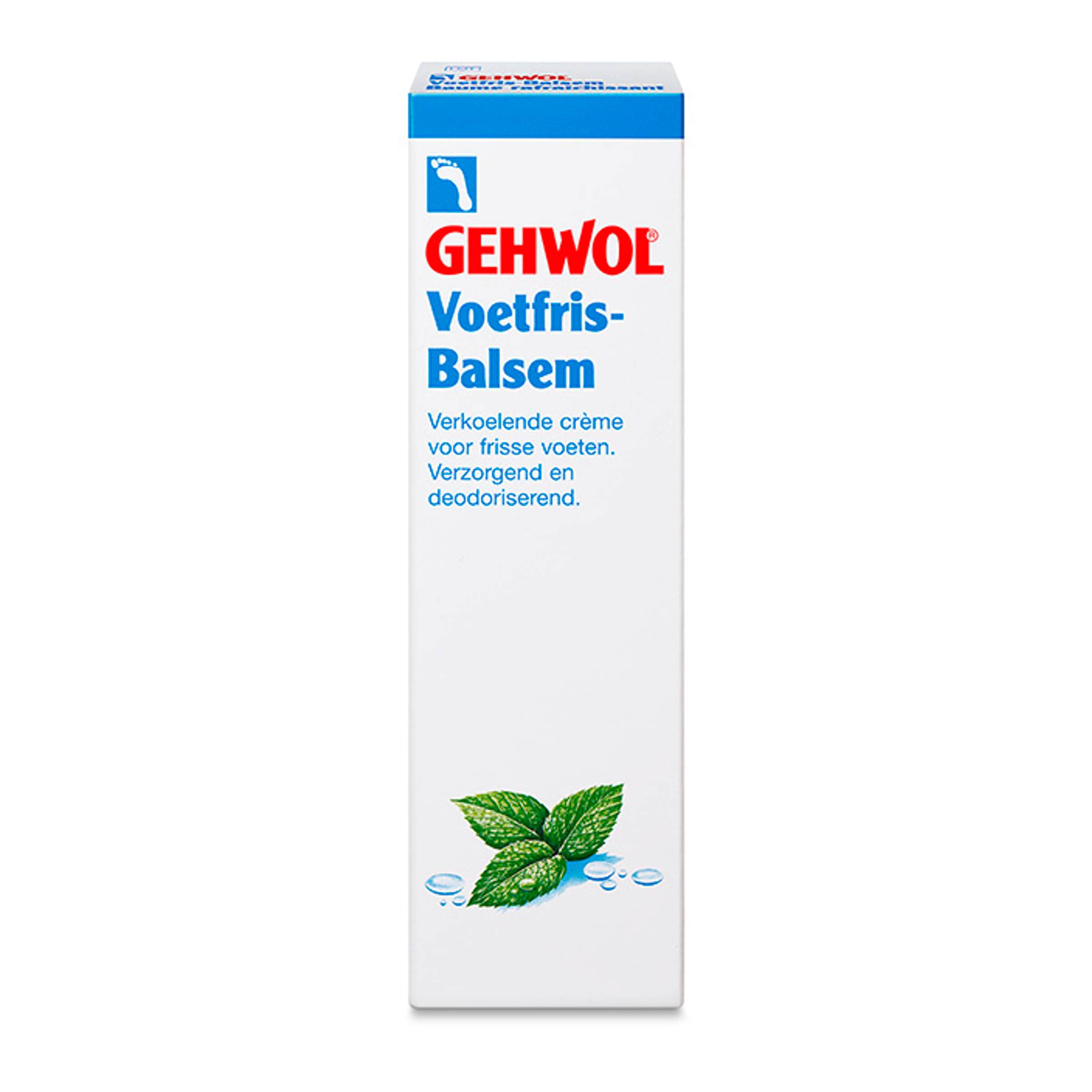 Gehwol Voetfris balsem 75ml, a foot care balm showing the tube and packaging for nourishing foot treatment.