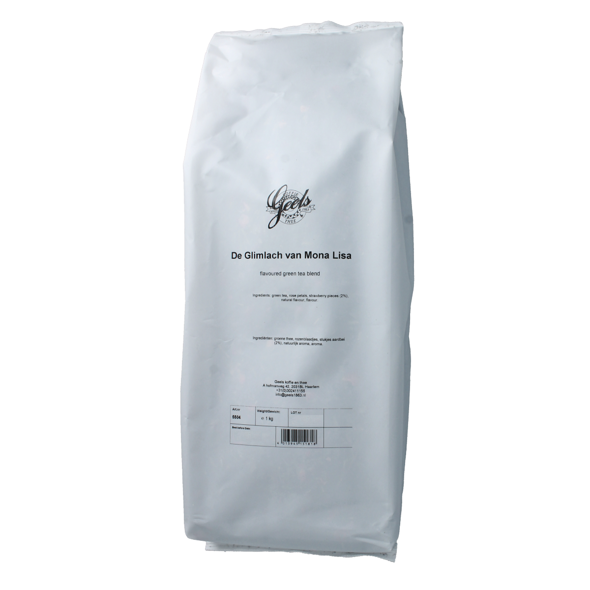 Image of Geels Glimlach van Mona Lisa 1.00 kg coffee and tea product, showing the packaging with the brand name Geels.