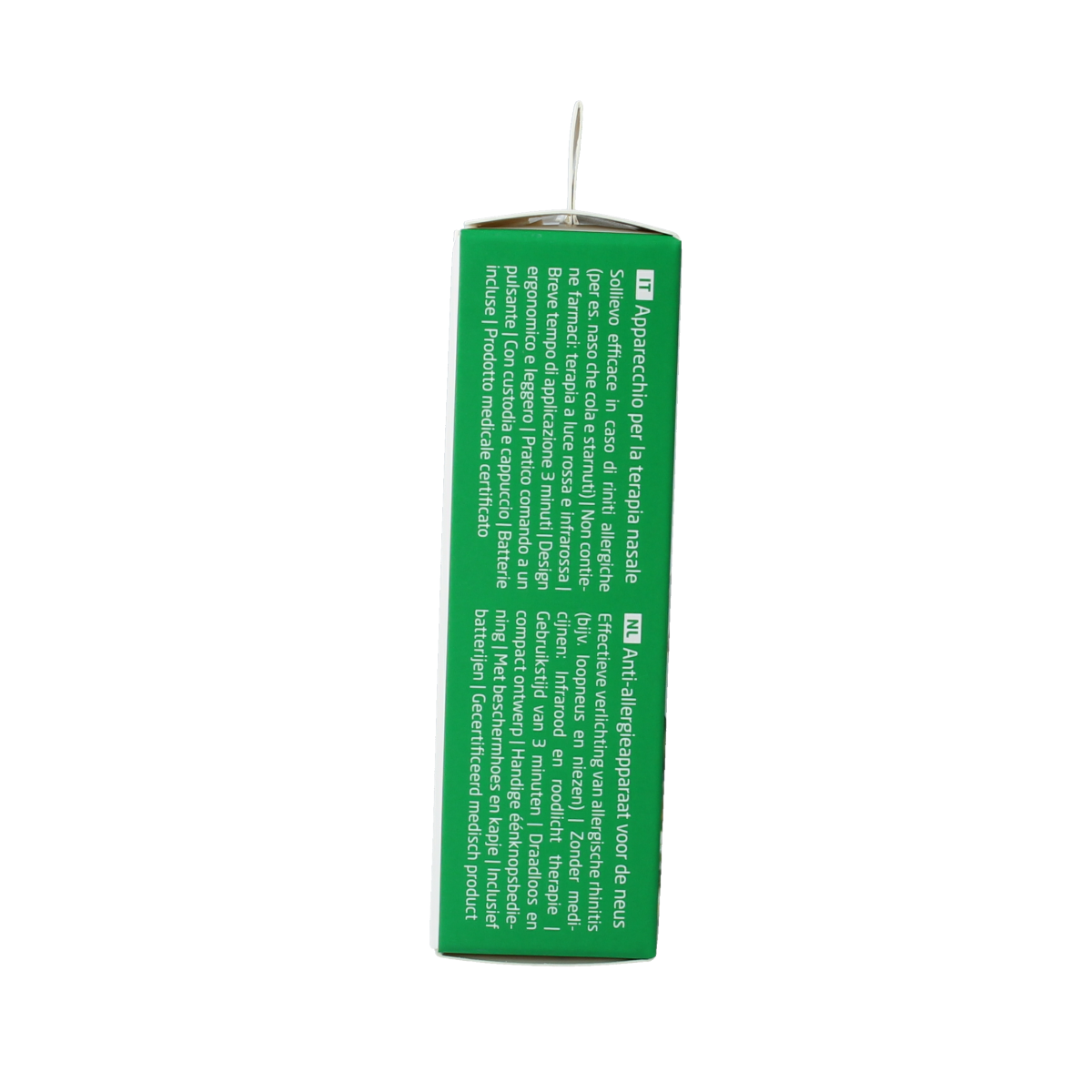 Medisana Medinose compact nasal care and inhalation device, showing the sleek design and nozzle for nasal hygiene.