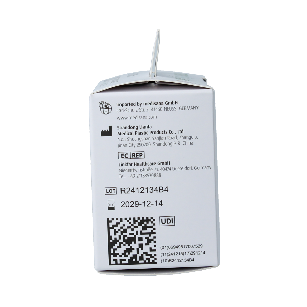Medisana Meditouch lancetten and needles, 100 pieces, medical lancets for blood sampling, shown in the image.