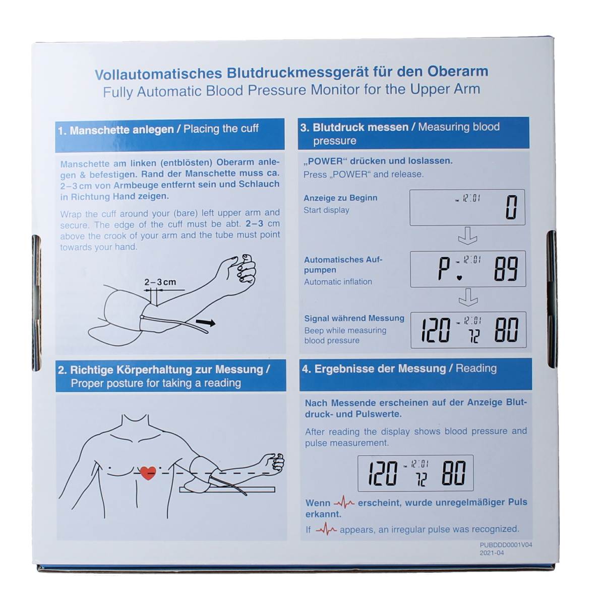 Geratherm desktop blood pressure cuff and monitor, professional grade for accurate blood pressure measurement at home or clinic