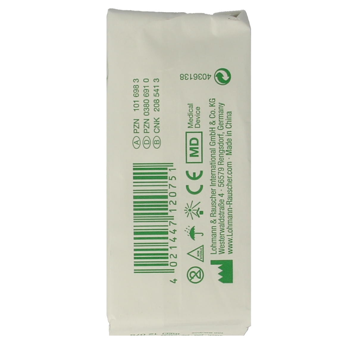 Vliwasoft Vlieskompres 5x5cm 4-laags medical gauze and compress pack, sterile for wound care, 100 pieces.