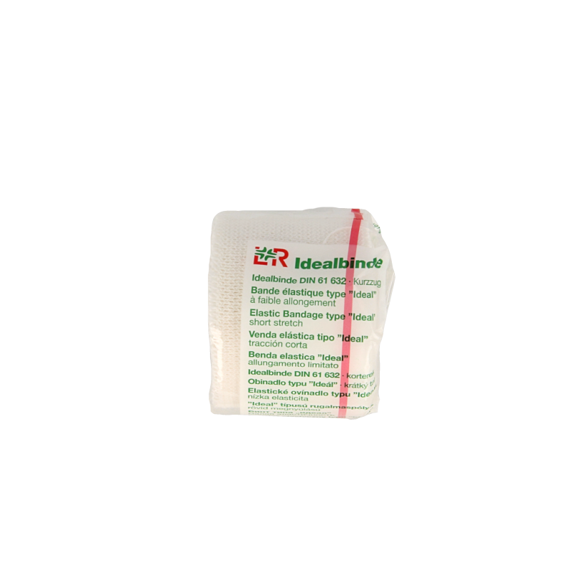 Lohmann&Rauscher Ideaalwindsel 5m x 4cm white medical bandage on a sterile dressing table