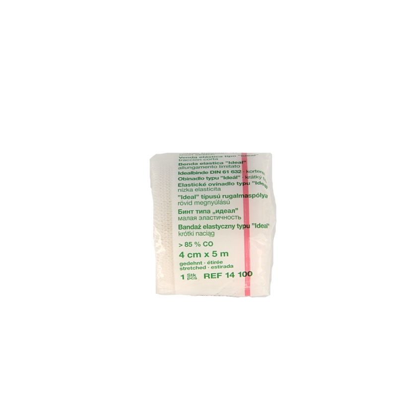 Lohmann&Rauscher Ideaalwindsel 5m x 4cm white sterile wound dressing roll on a medical table