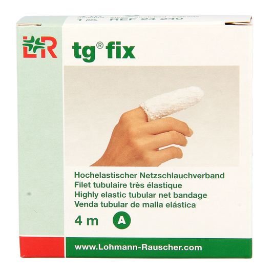 TG Fix netverband A rekbaar 4 meter vinger, elastic bandage for finger support, 1.00 piece, part of TG's medical bandage range.