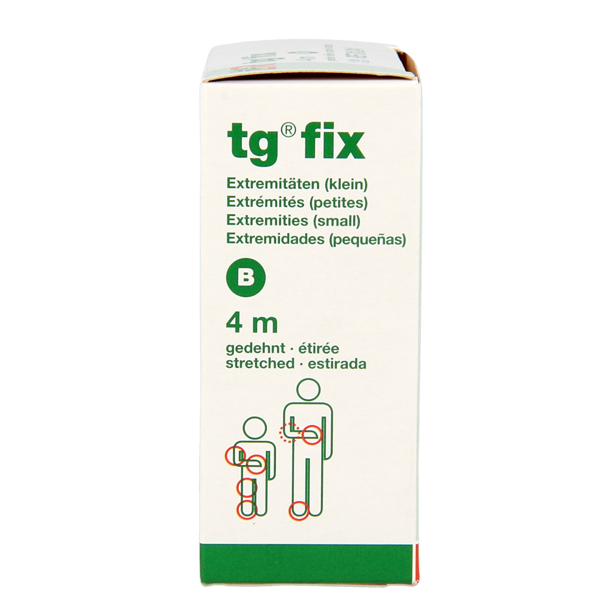 TG Fix netverband B rekbaar, 4 meter, for finger, hand, or foot support, ideal for elastic bandaging and wound care.