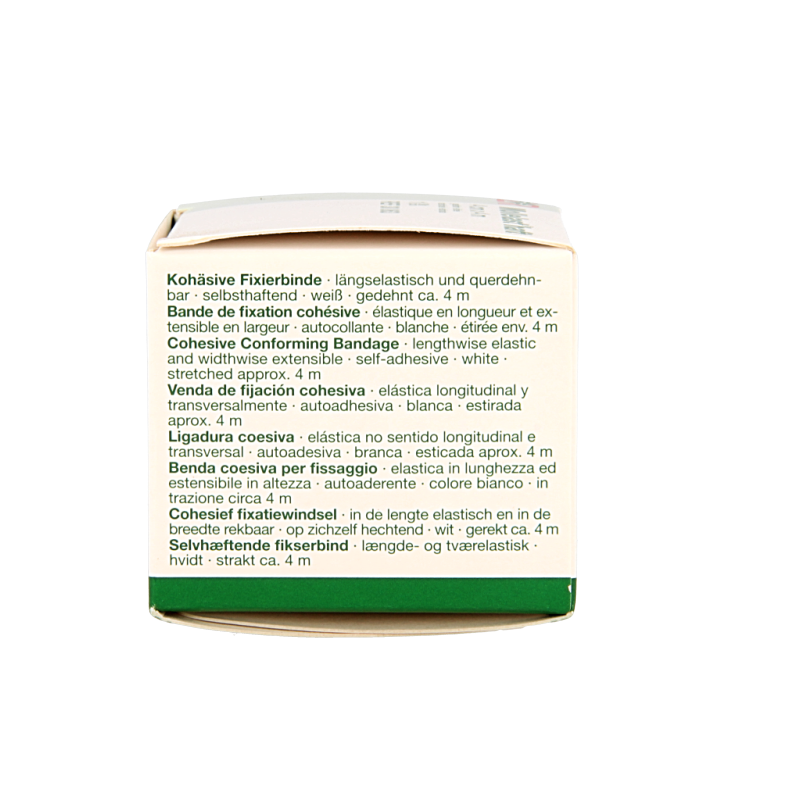 Mollelast Fixatiewindsel in 4m x 4cm size, sterile wound dressing with elastic bandage for secure wound coverage.