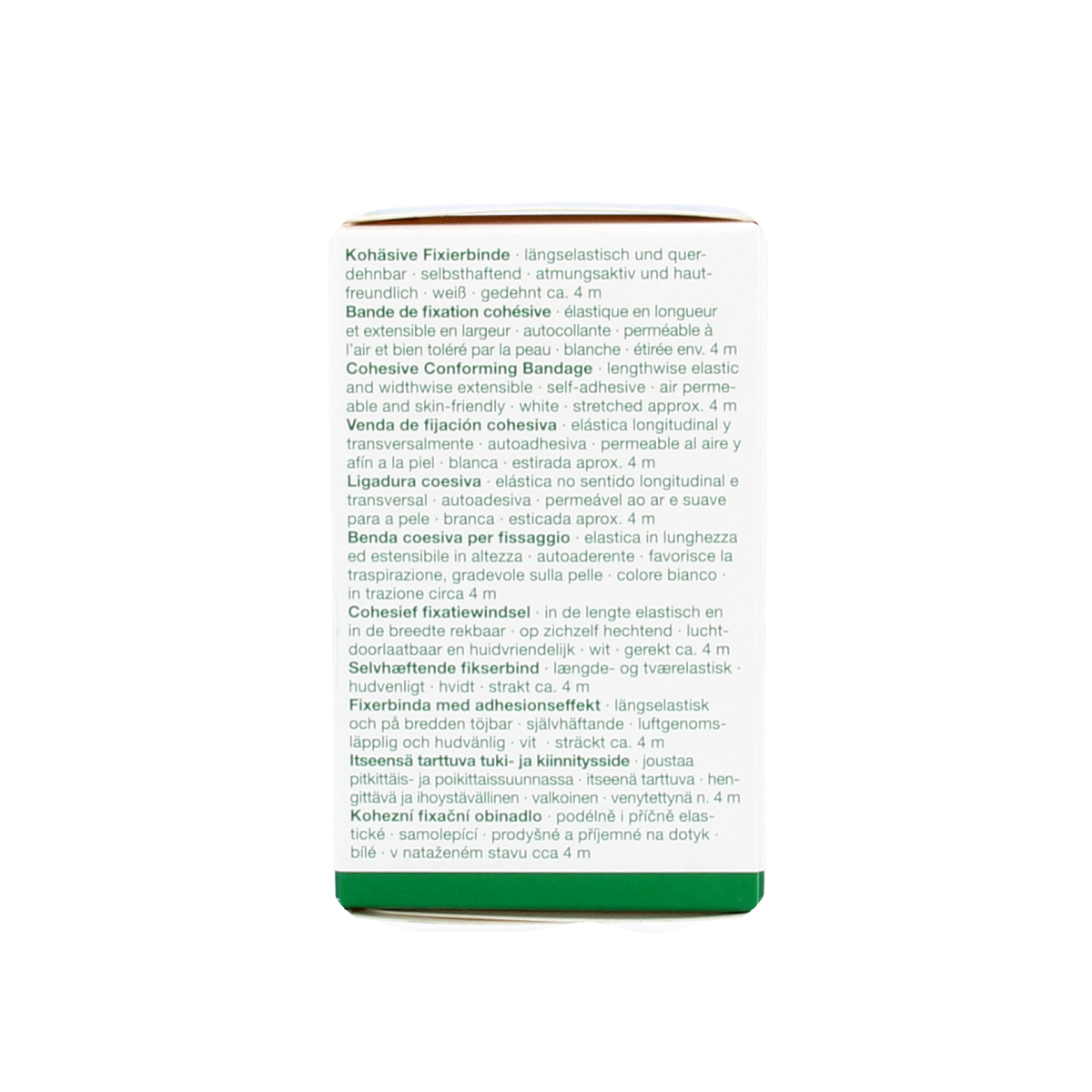 Mollelast Fixatiewindsel, 4m x 8cm, sterile adhesive bandage for wound care, with flexible fabric and secure fastening.