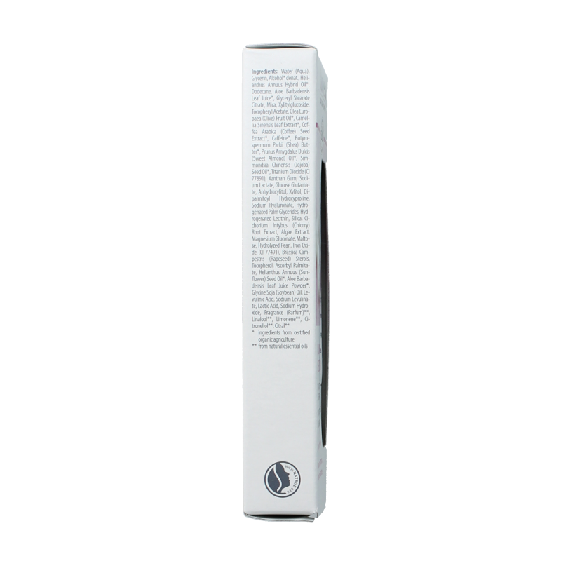 Lavera illuminating eye cream in a 15ml jar, designed for eye care and brightening the delicate skin around the eyes.