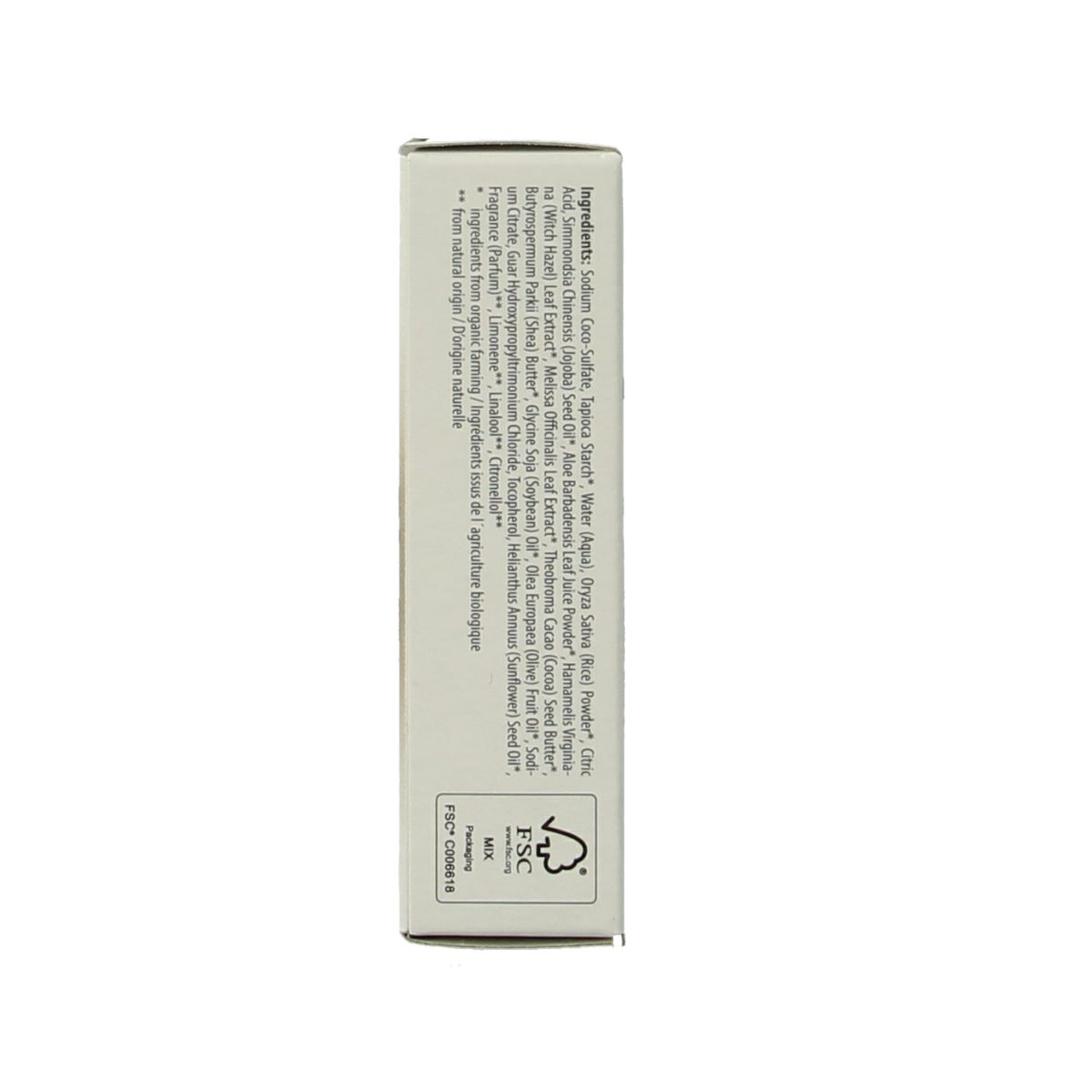 Lavera basis sensitiv moisture & care shampoo bar for sensitive hair, 50g, natural hair care product in a rectangular bar