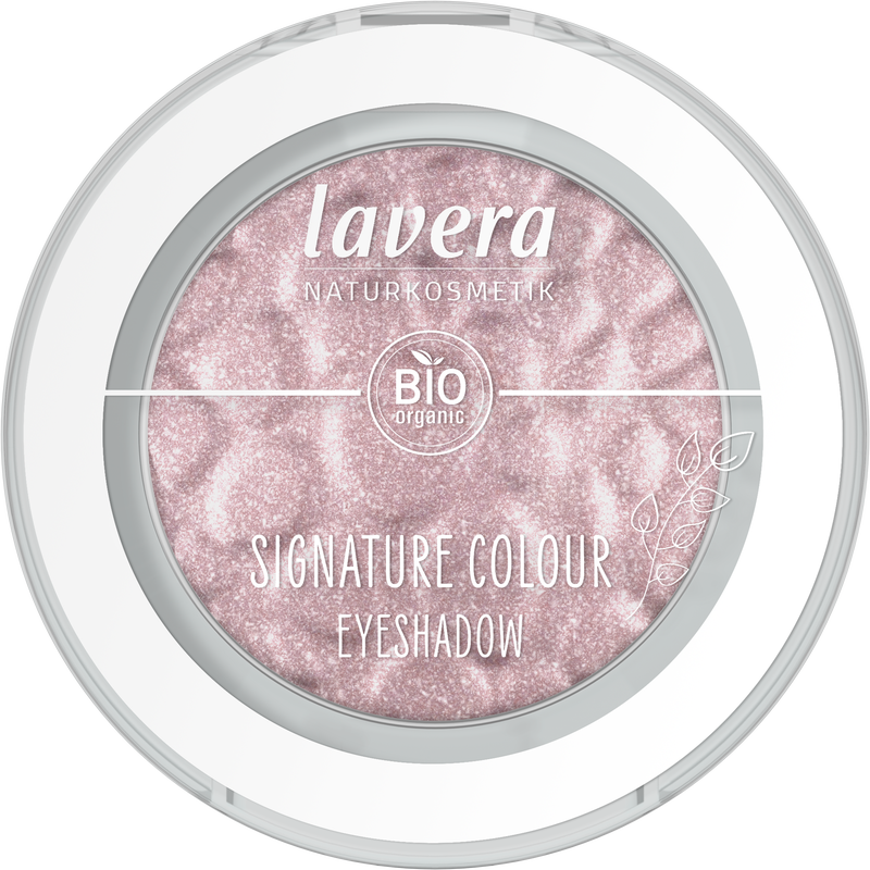 Lavera Signature Colour Eyeshadow Diamond Dust 09 bio in a makeup compact with shimmering beige and gold tones