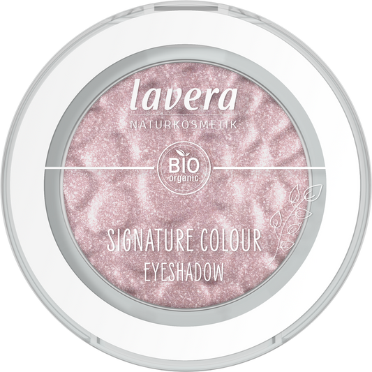 Lavera Signature Colour Eyeshadow Diamond Dust 09 bio in a makeup compact with shimmering beige and gold tones