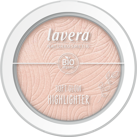 Lavera Aurora Glow 02 highlighter makeup in 5.50g, showcasing a shimmering, radiant highlighter with a natural glow.
