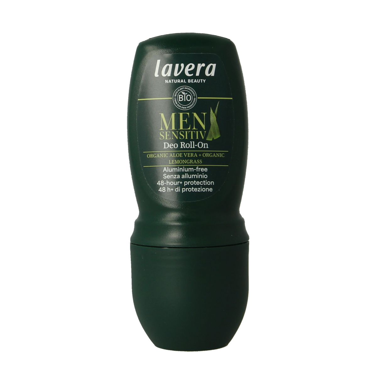 Lavera Men Sensitiv deodorant roll-on in 50ml bottle, natural skincare product designed for sensitive skin.
