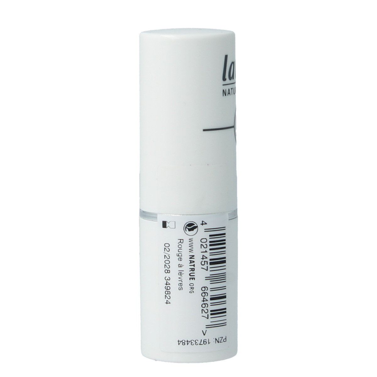 Lavera Lipstick cream glow in Camelia Rose shade, 4.50g, natural make-up with a creamy texture and subtle rose tint.
