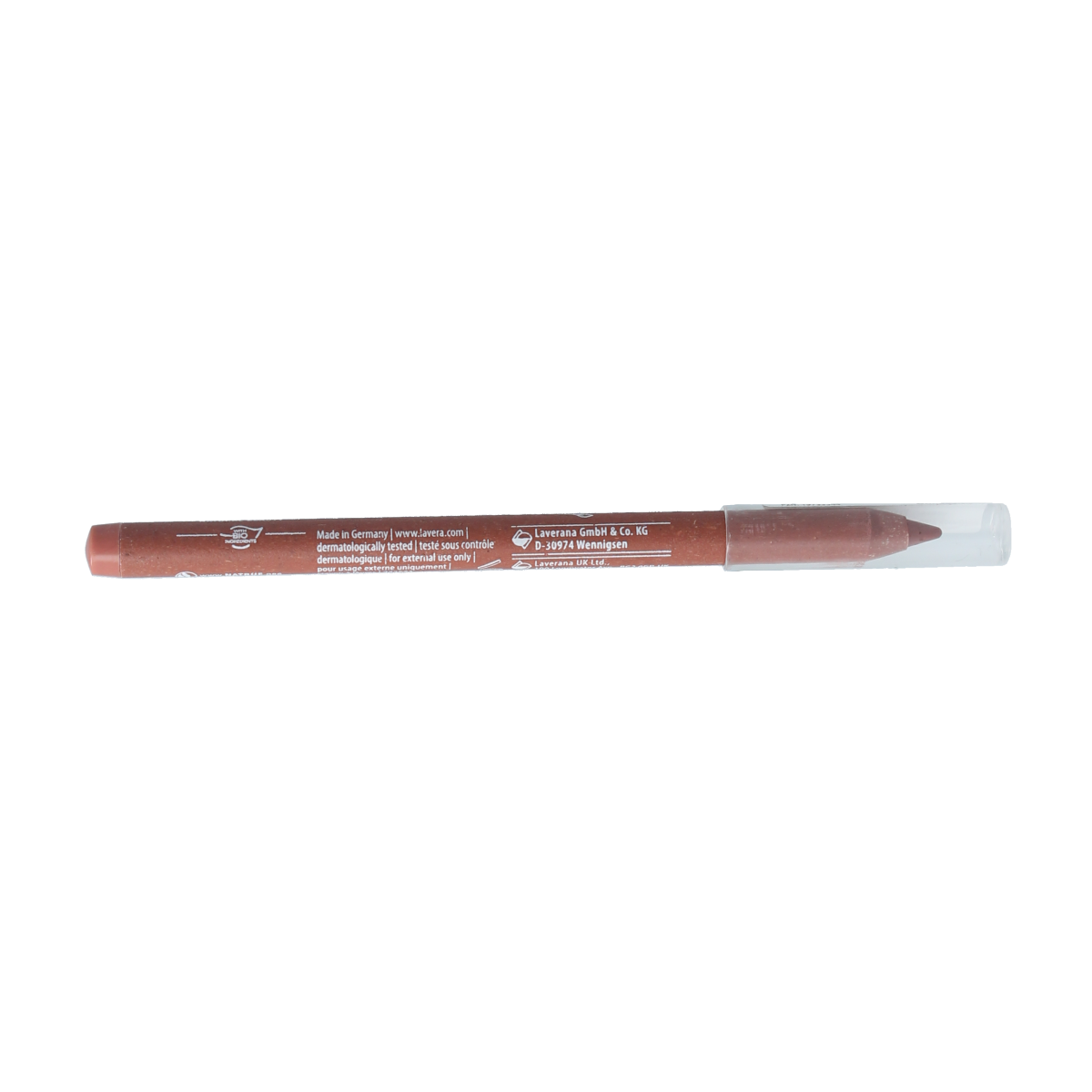 Lavera Lipcontour dark rose 07 makeup pencil with dark rose shade and natural finish, featuring a sleek packaging design.