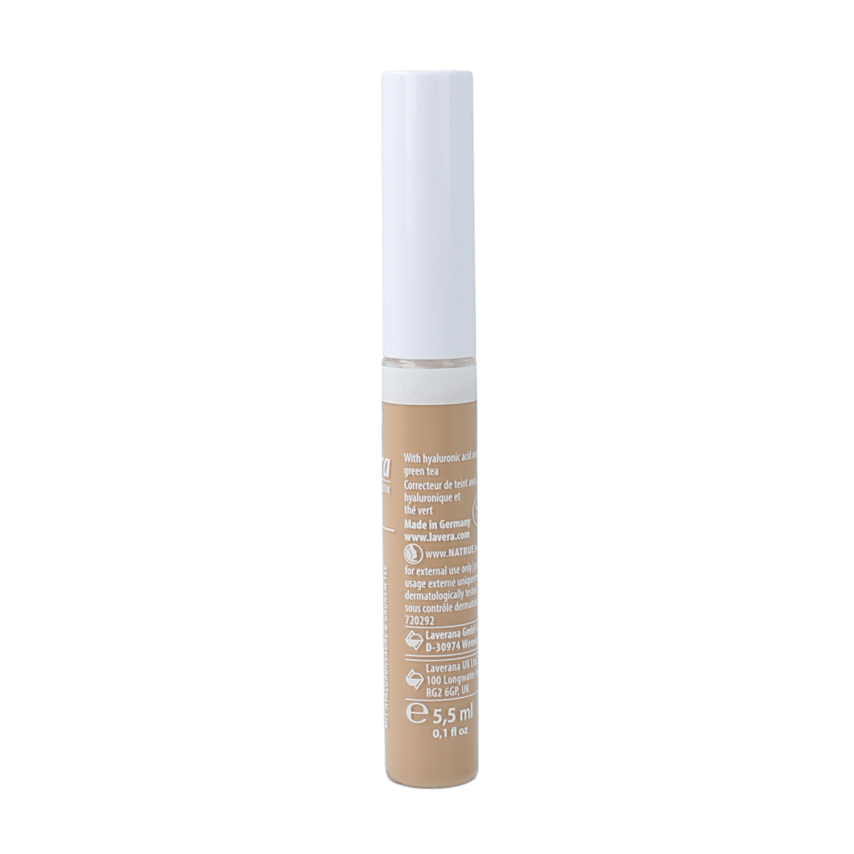 Lavera Radiant Concealer Medium Sand 05 in 5.50ml tube, make-up product with beige shade for natural skin coverage
