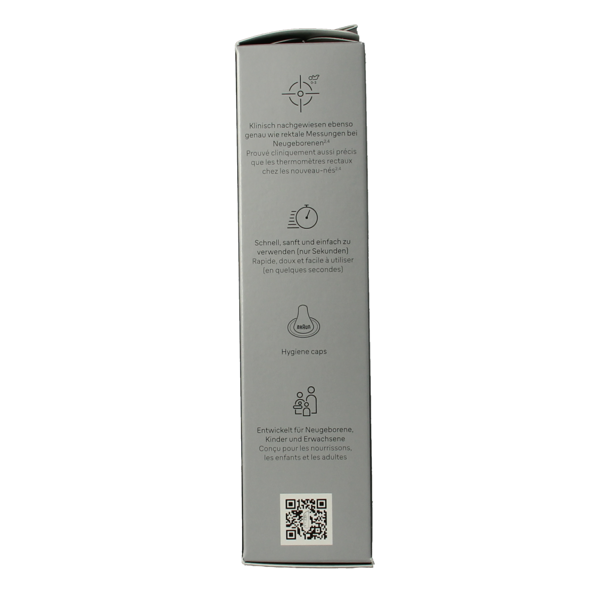 Braun ThermoScan 7 IRT 6520 digital thermometer with display and probe tip for accurate temperature readings.