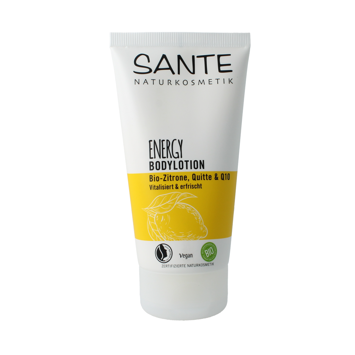 Sante Energy body lotion in 150ml bottle, featuring smooth skin and refreshing scent, part of Sante body care collection.