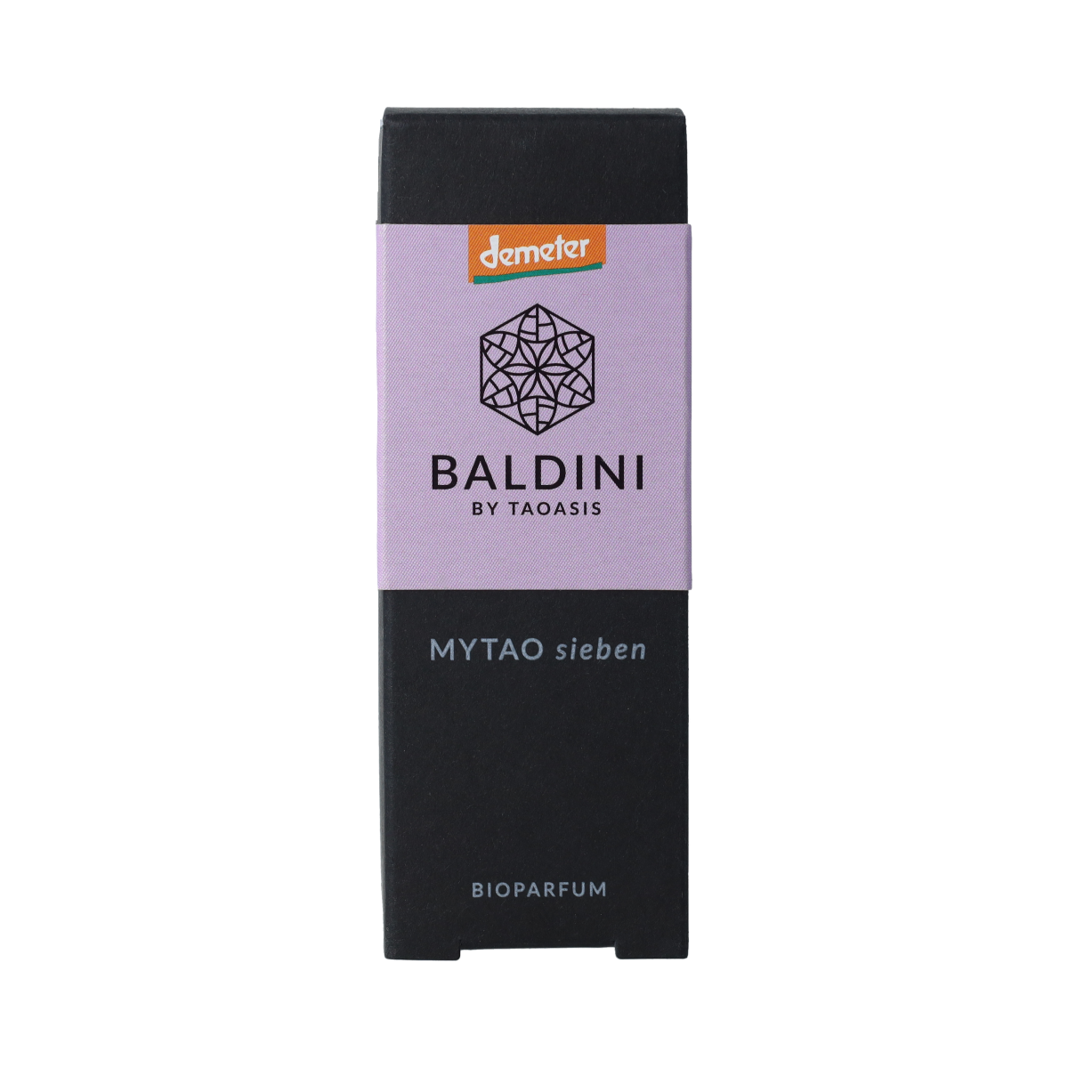 Baldini Mytao parfum Geuren, 15ml bottle with elegant packaging, showcasing the fragrance product from Baldini.