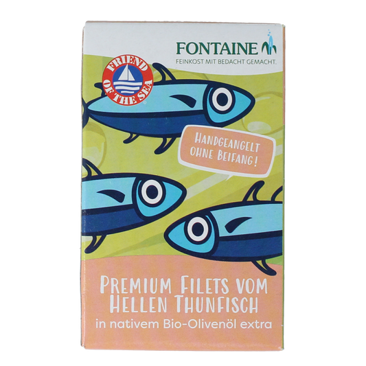 Fontaine Tonijnfilet in olijfolie bio 120.00 Gram