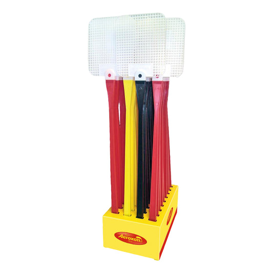 Aeroxon fly trap for home and comfort, single unit with adhesive surface to catch flying insects in a household setting.