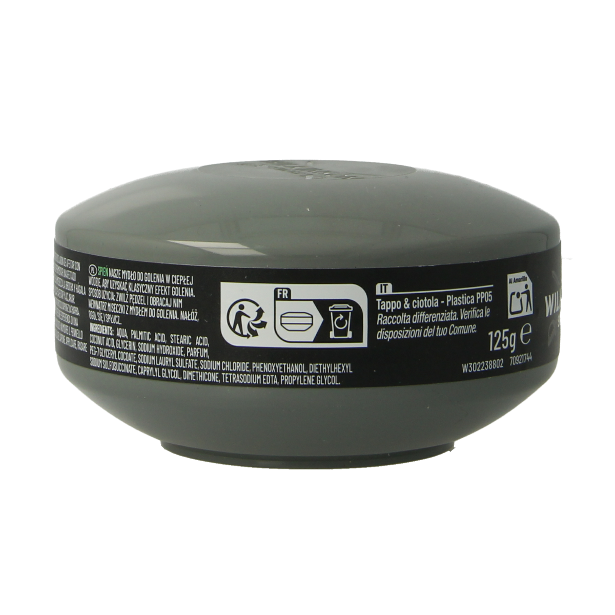 Wilkinson shaving bowl, 125g, ceramic scheerinstrumenten with a smooth, rounded design for grooming and lathering.