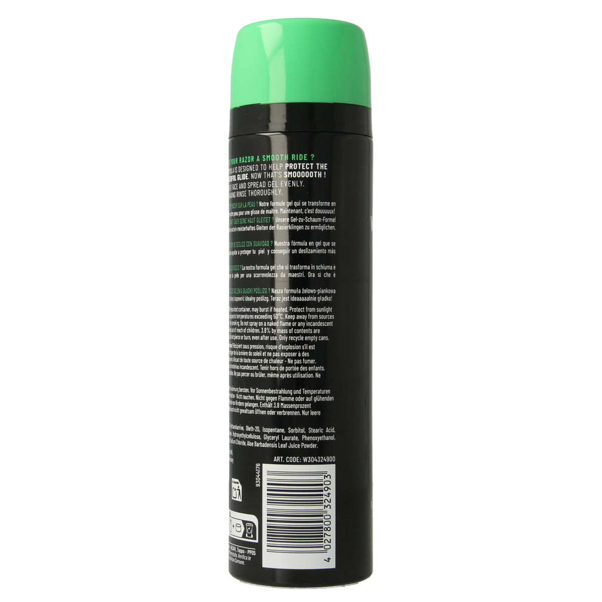 Wilkinson Sensitive Shave Gel in 200ml tube, ideal for gentle shaving and skin comfort.