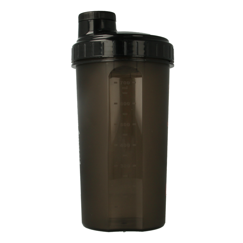 Powerbar 700ml shaker bottle for mixing protein shakes, featuring a secure lid and durable plastic construction.