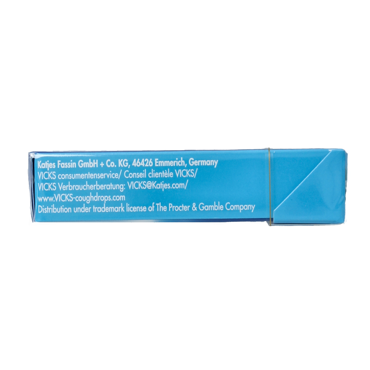 Vicks Blue menthol sugar-free lozenges in a 40g box, soft candy with menthol flavor, displayed in the image.