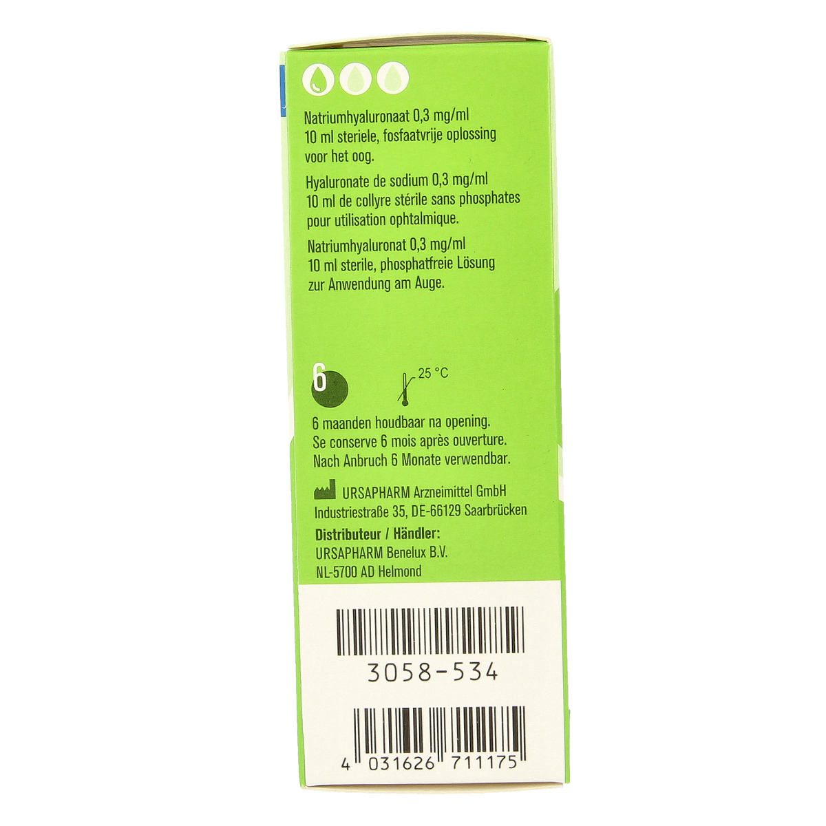 Hylo Fresh eye drops in 10ml bottle, a Hylo brand eye care product for soothing and lubricating dry or irritated eyes.