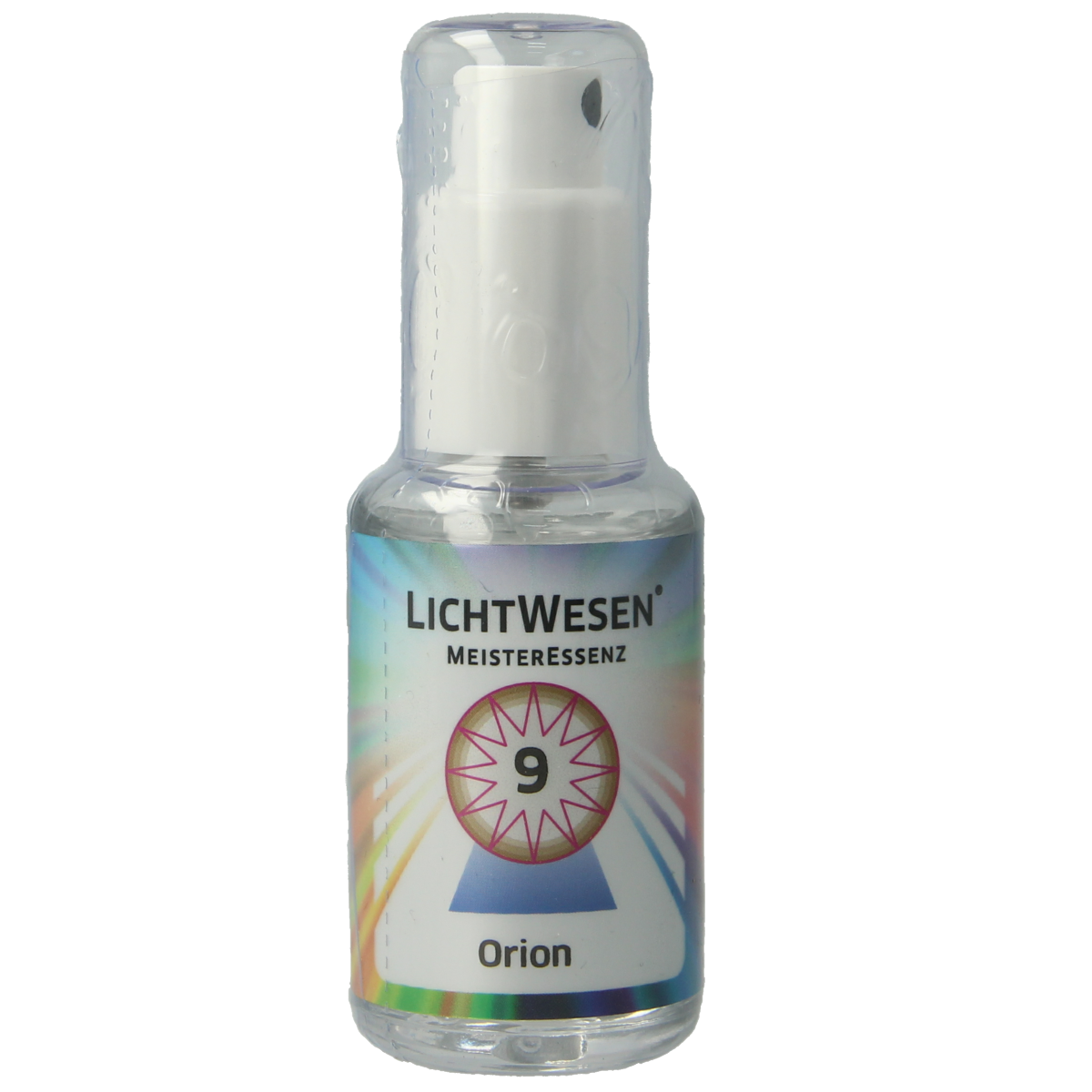 Lichtwesen Orion tinctuur 9, 30ml bottle with spiritual symbolism and labels, used for spiritual practices and rituals