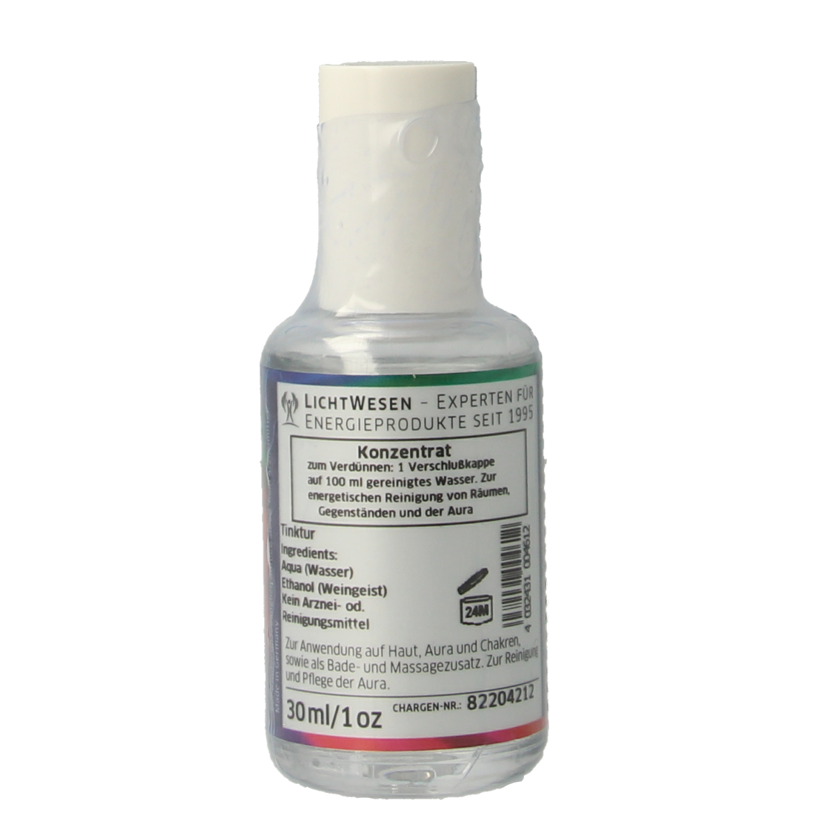 Lichtwesen Raumlicht Concentraat 48, 30ml bottle with spiritual symbolism, for creating calming ambient light in spaces.